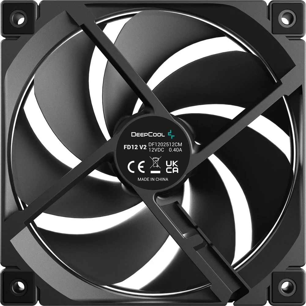„Deepcool“ aušinimo ventiliatorius | FD12 V2 | Juodas