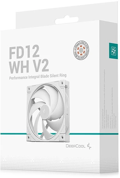 Deepcool Cooling Fan | FD12 WH V2 | Baltas