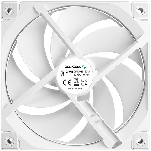 Deepcool Cooling Fan | FD12 WH V2 | Baltas
