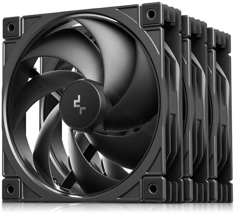 „Wentylator Deepcool FD12 V2“ 3 vnt. pakuotė (R-FD12V2-BKNPN3-G)