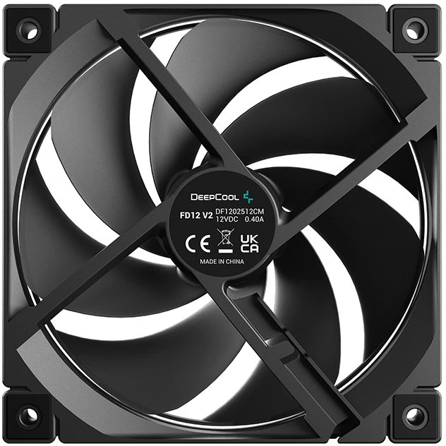 „Wentylator Deepcool FD12 V2“ 3 vnt. pakuotė (R-FD12V2-BKNPN3-G)