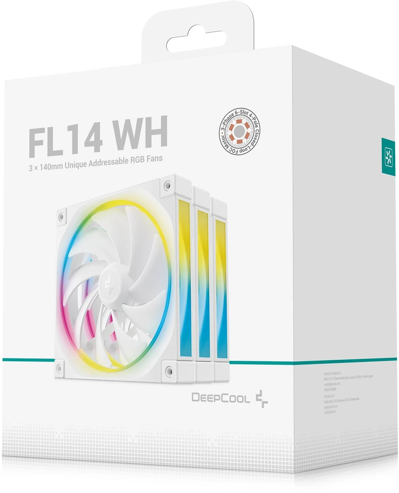 CASE FAN 140MM/3P R-FL14-WHAPN3-G DEEPCOOL