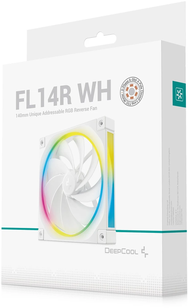 Deepcool FL14R WH ventiliatoriaus pakuotė