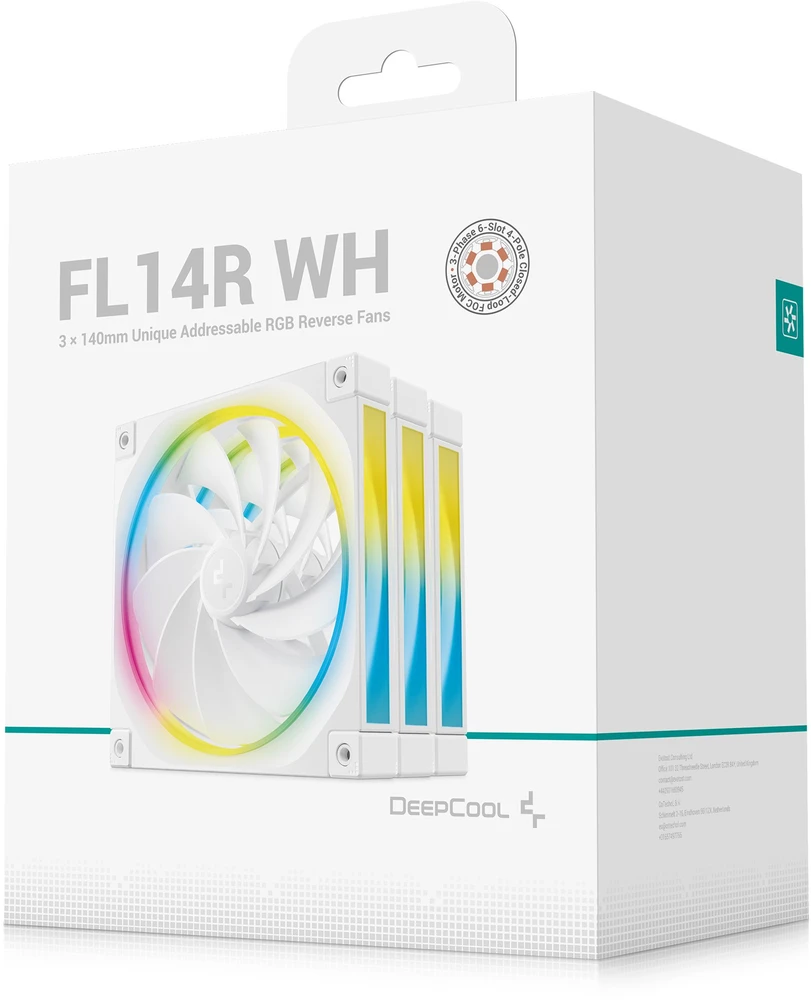 CASE FAN 140MM/3P R-FL14R-WHAPN3-G DEEPCOOL
