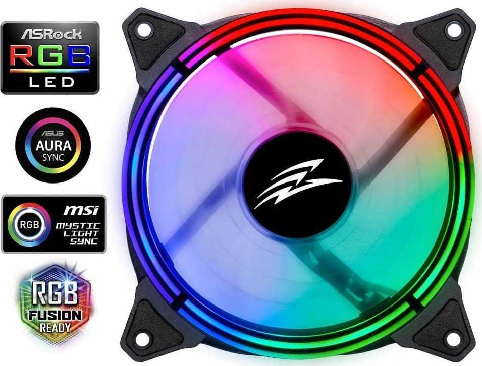 „Evolveo 12RS“ 120 mm ARGB žiedinis ventiliatorius (RGBFAN12RS)