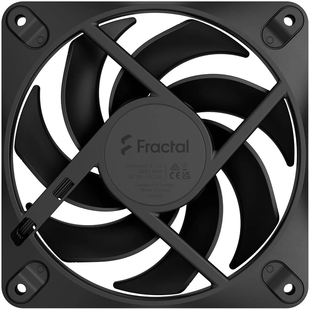 Fractal Design Dinaminis aušintuvas 3 12 juodas 120mm