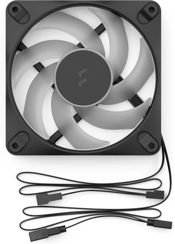 Fractal Design Dynamic 3 12 RGB ventiliatorius juodas, 3 vnt. rinkinys (FD-F-DR3-1203)