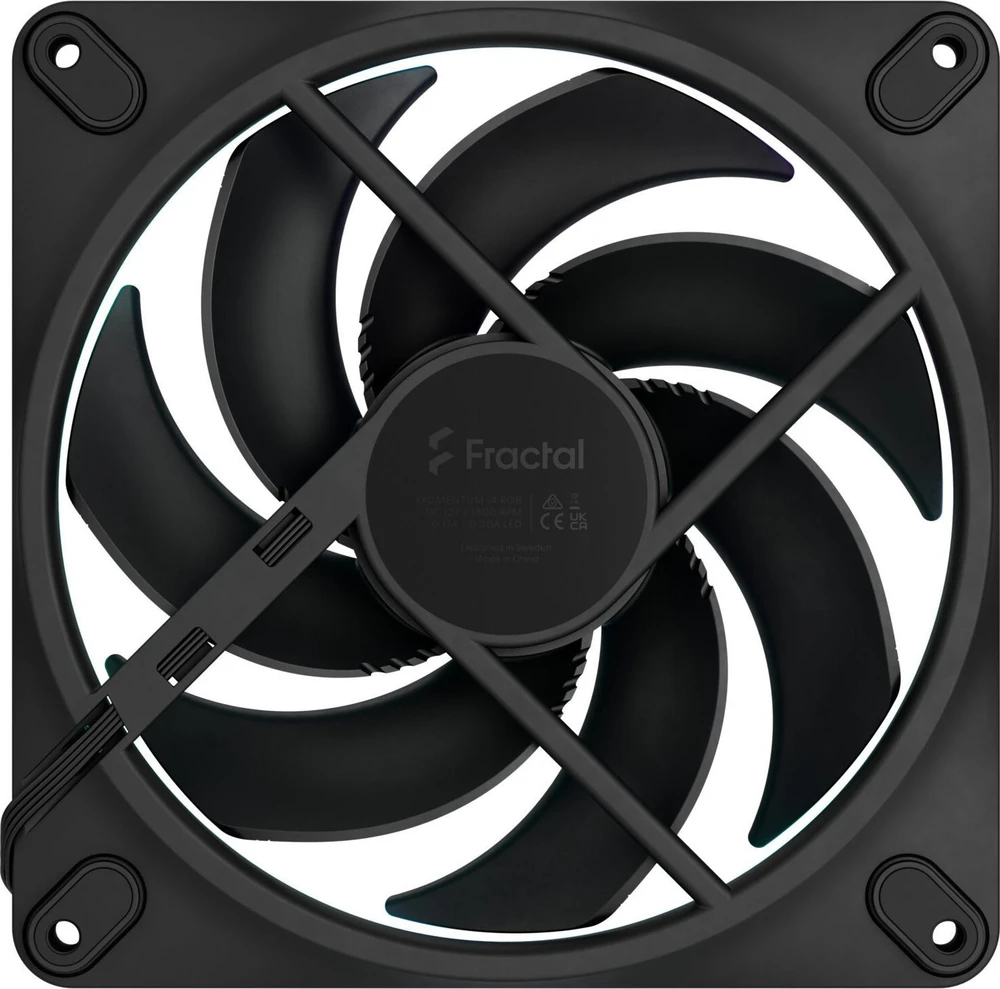 „Fractal Design“ | Kompiuterio ventiliatorius, 3 vnt. pakuotė | „Momentum 14 RGB“