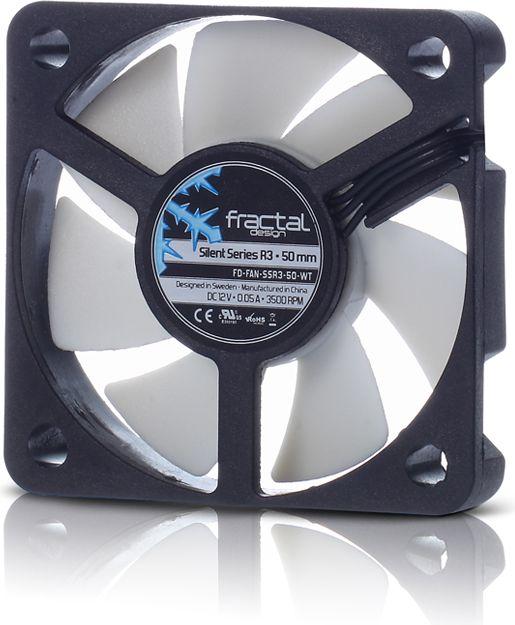 Fractal Design Silent Series R3 50mm Kompiuterio korpusui Ventiliatorius 5 cm Juoda, Balta
