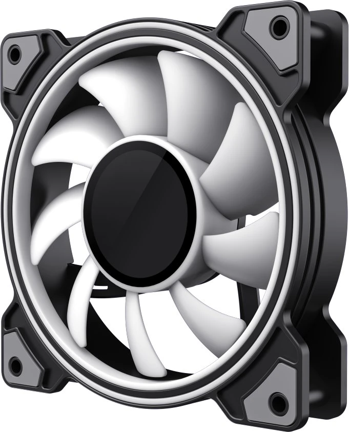 „Gamemax“ korpuso ventiliatorius | DUAL RING INFINITY BK | Juodas
