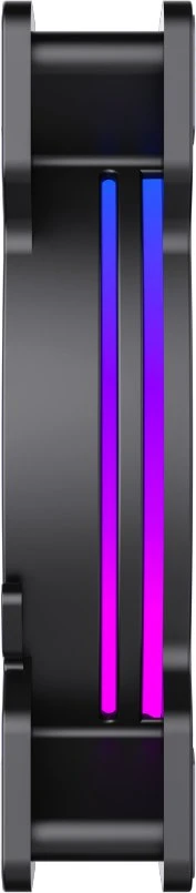 „Gamemax“ korpuso ventiliatorius | DUAL RING INFINITY BK | Juodas