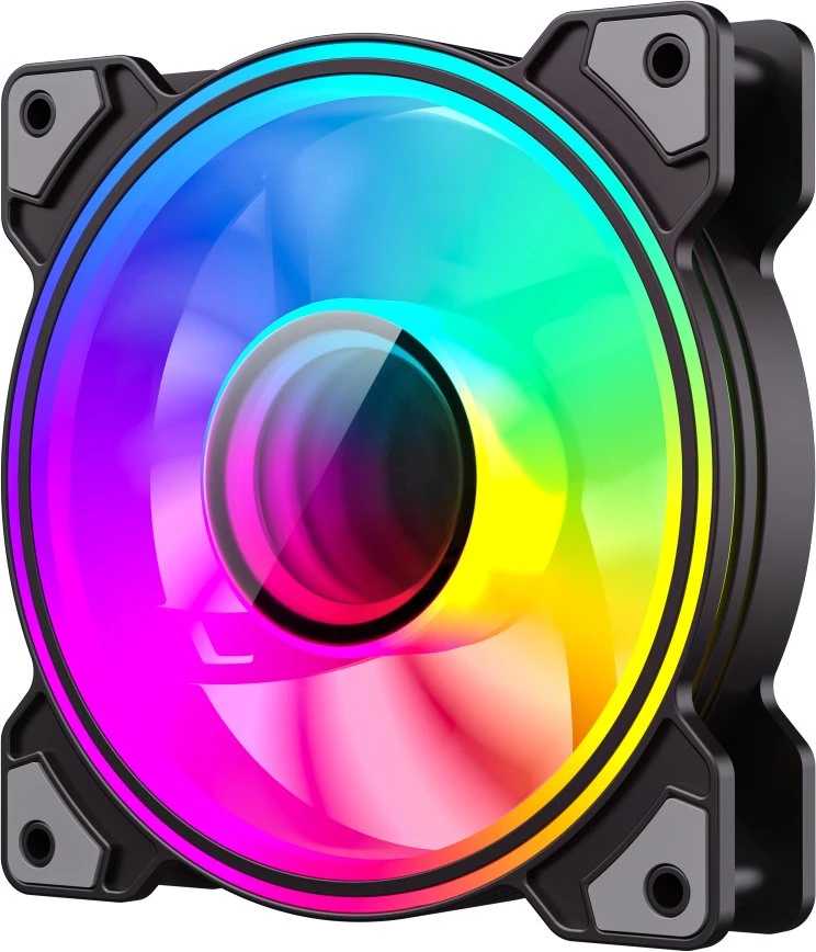 „Gamemax“ korpuso ventiliatorius | DUAL RING INFINITY BK | Juodas
