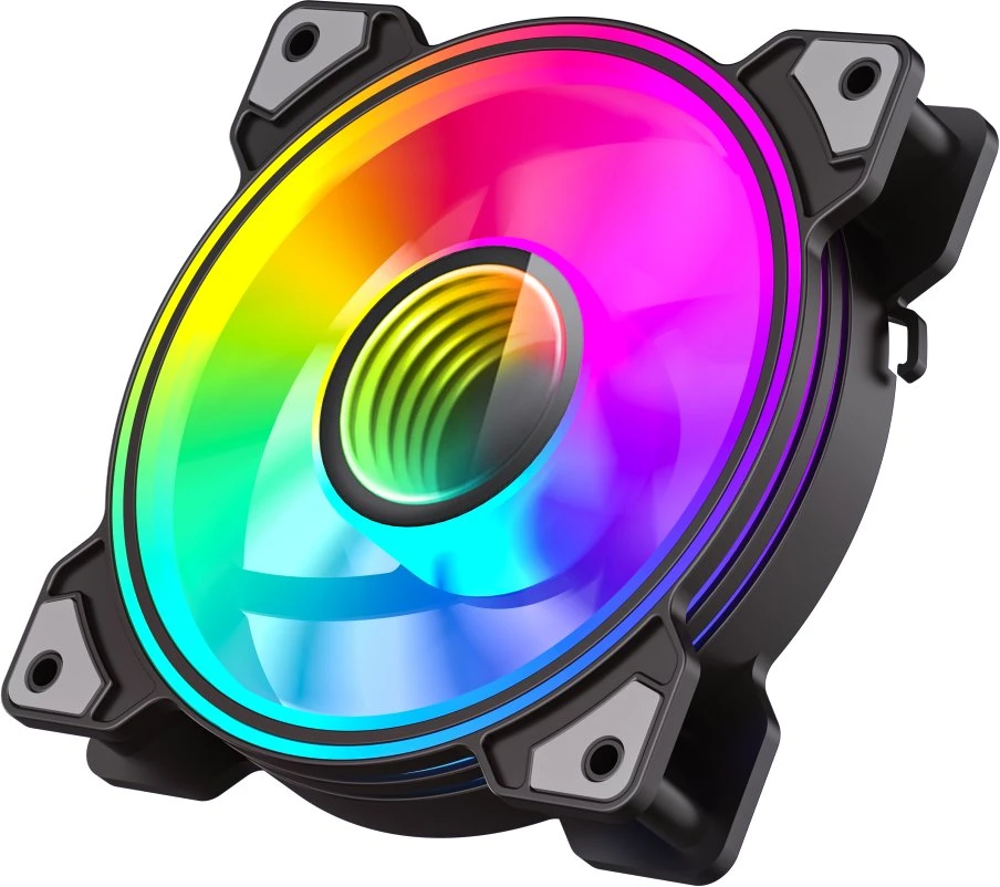 „Gamemax“ korpuso ventiliatorius | DUAL RING INFINITY BK | Juodas