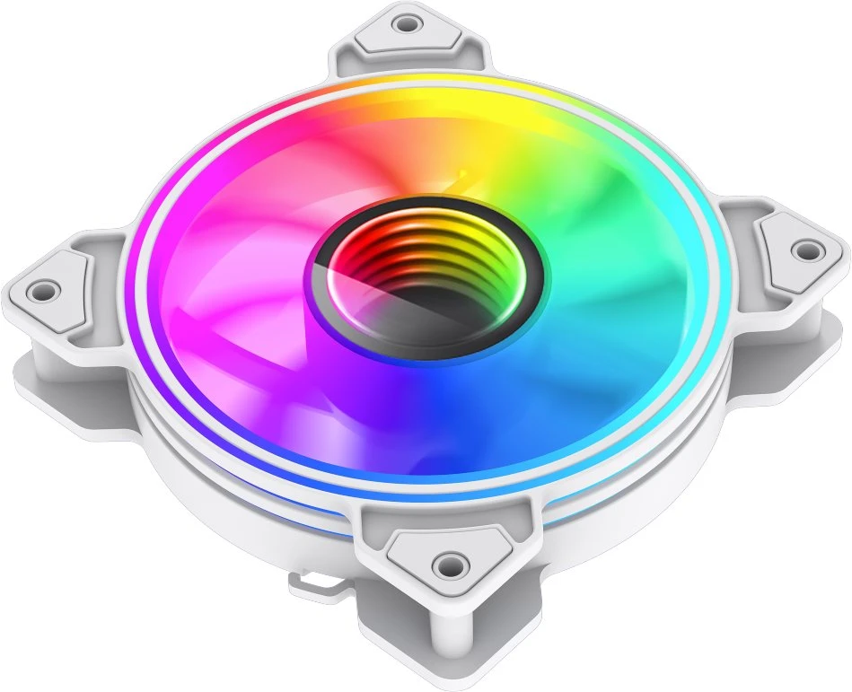 „Gamemax“ korpuso ventiliatorius | DUAL RING INFINITY WH | Baltas