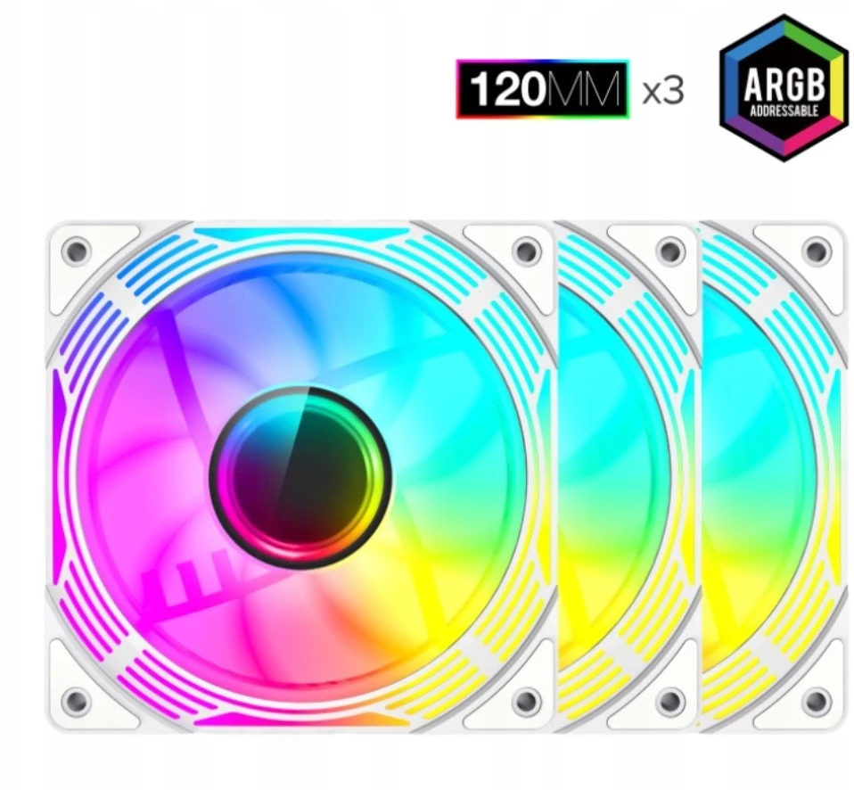 Gamemax Case Fan | KF300R WH | Baltas