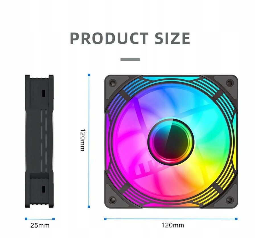 Gamemax Case Fan | KF300R BK | Juodas