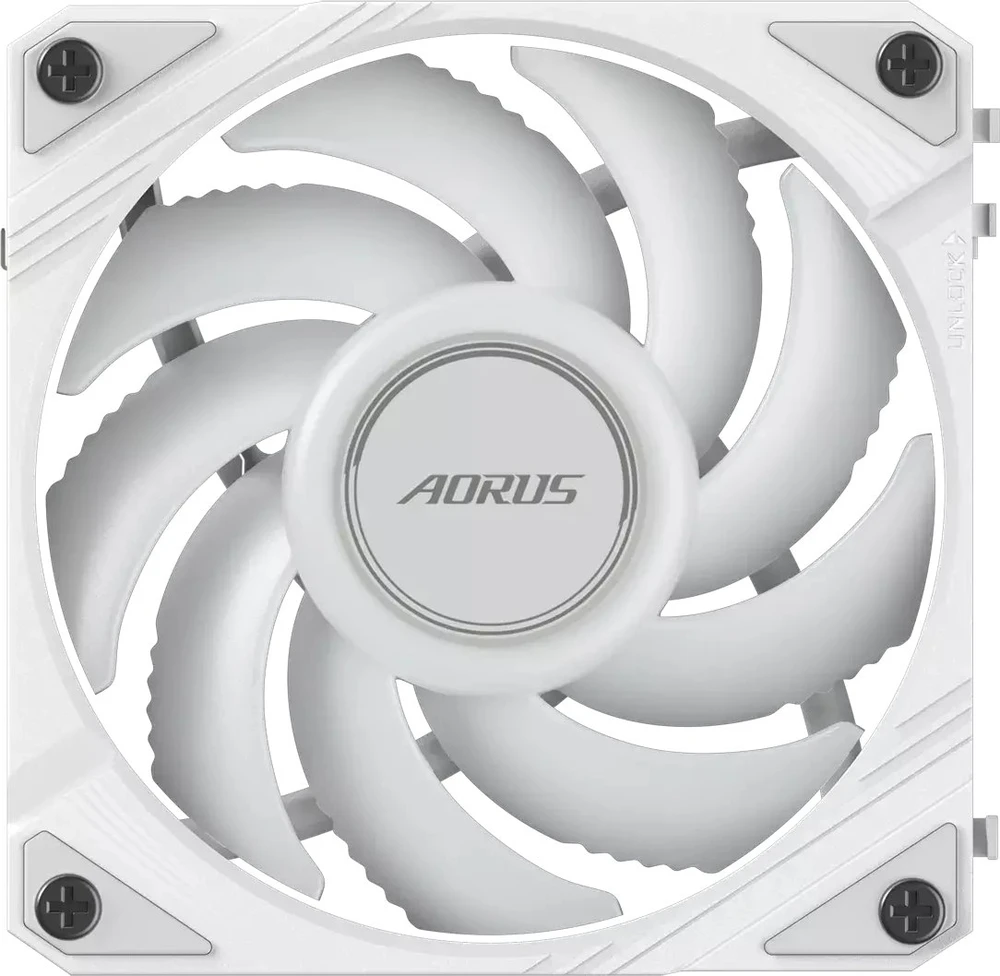 GIGABYTE AORUS EZ CHAIN FAN ICE ventiliatorius, 1x120mm, baltas