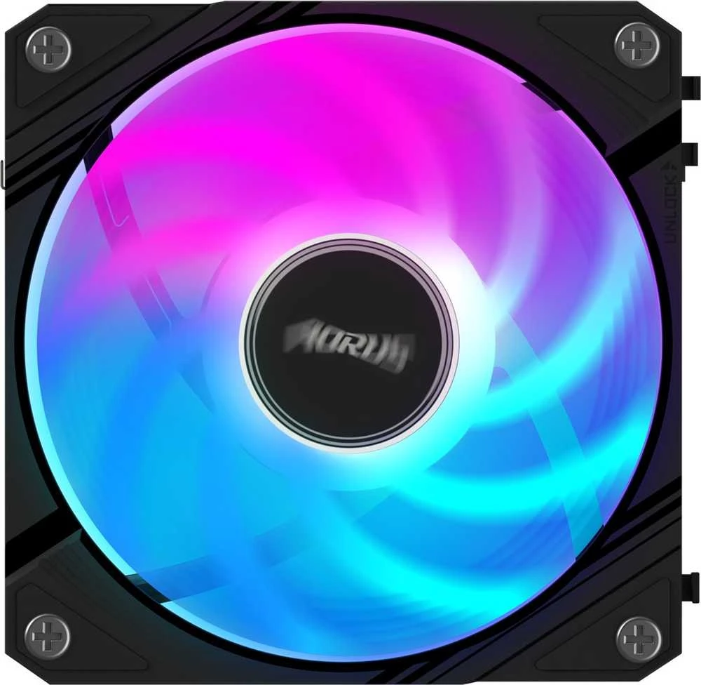 Gigabyte AORUS EZ Chain Fan 120 RGB šviesos