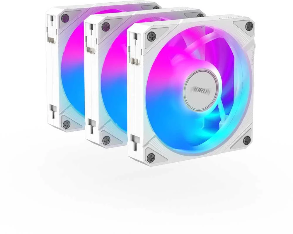 „Wentylator Gigabyte AORUS EZ Chain Fan 120 Ice“ 3 vnt. pakuotė (GP-ECFAN1203 ICE)