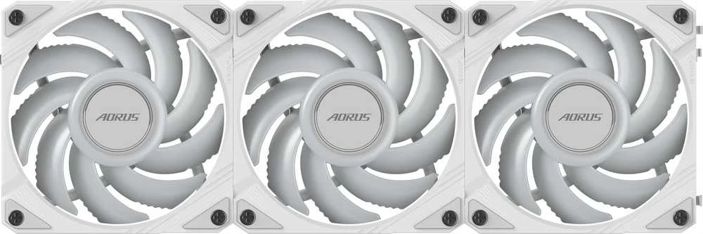 „Wentylator Gigabyte AORUS EZ Chain Fan 120 Ice“ 3 vnt. pakuotė (GP-ECFAN1203 ICE)