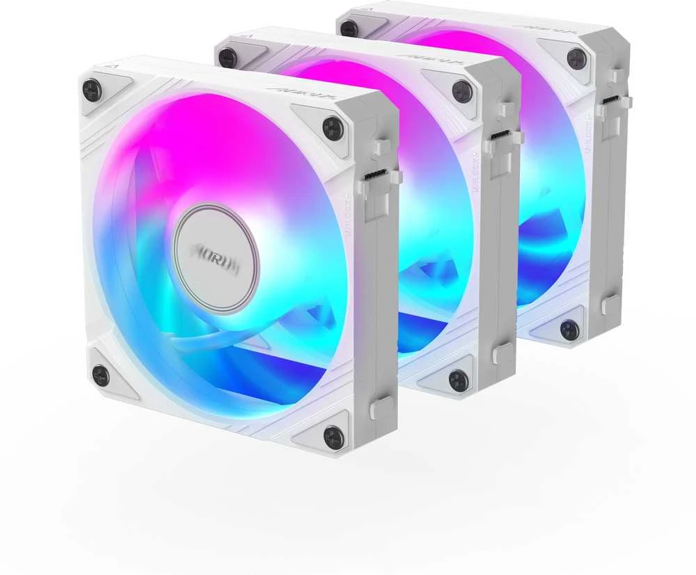 „Wentylator Gigabyte AORUS EZ Chain Fan 120 Ice“ 3 vnt. pakuotė (GP-ECFAN1203 ICE)