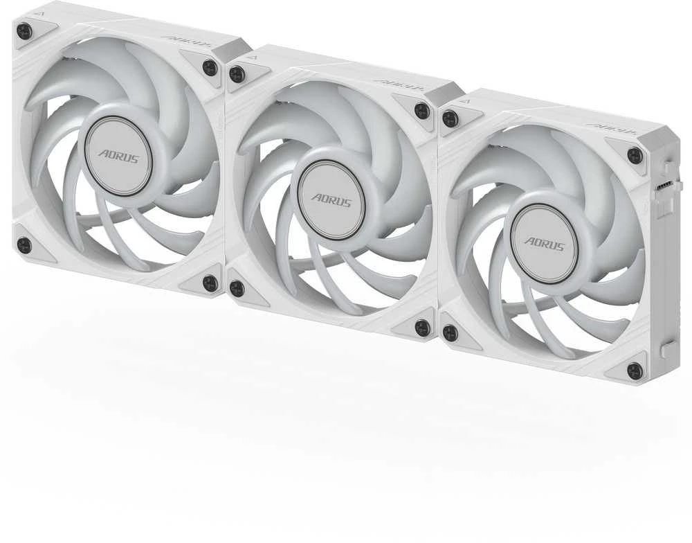 „Wentylator Gigabyte AORUS EZ Chain Fan 120 Ice“ 3 vnt. pakuotė (GP-ECFAN1203 ICE)