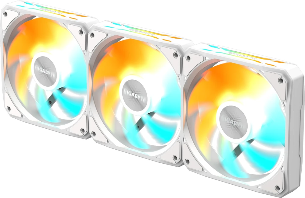 „Wentylator Gigabyte EZ Chain Fan 120 Ice“ 3 vnt. pakuotė (GP-GBT EZFAN1203 ICE)