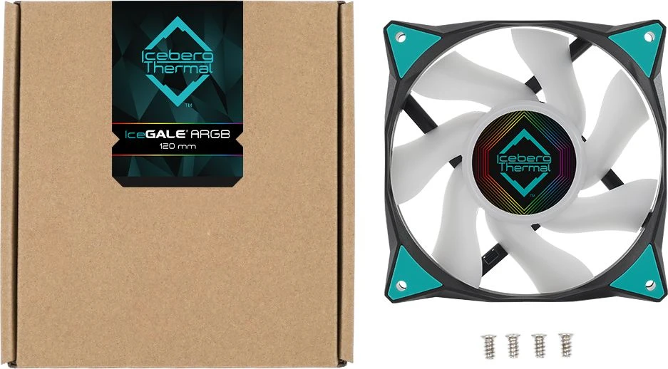 Iceberg Thermal Wentylator Iceberg IceGALE ARGB 120 mm Juodas (ICEGALE12A-E0A)