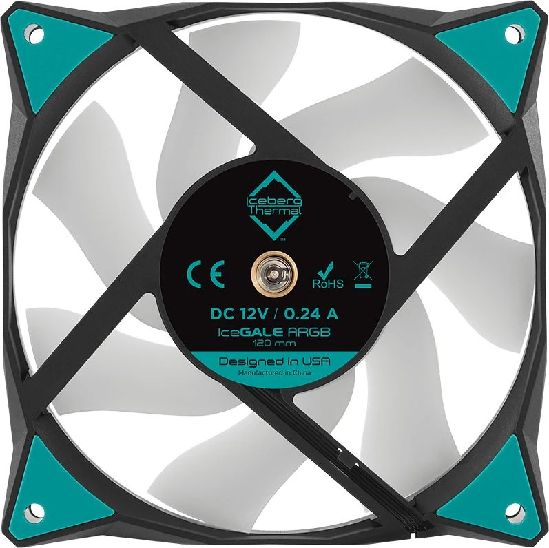 Iceberg Thermal Wentylator Iceberg IceGALE ARGB 120 mm Juodas (ICEGALE12A-E0A)
