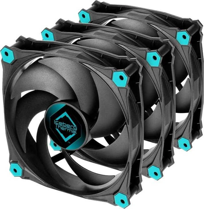 Iceberg Thermal Wentylator Iceberg IceGALE Silent 120 mm 3 pakuotės (ICEGALE12S-BBT-3A)