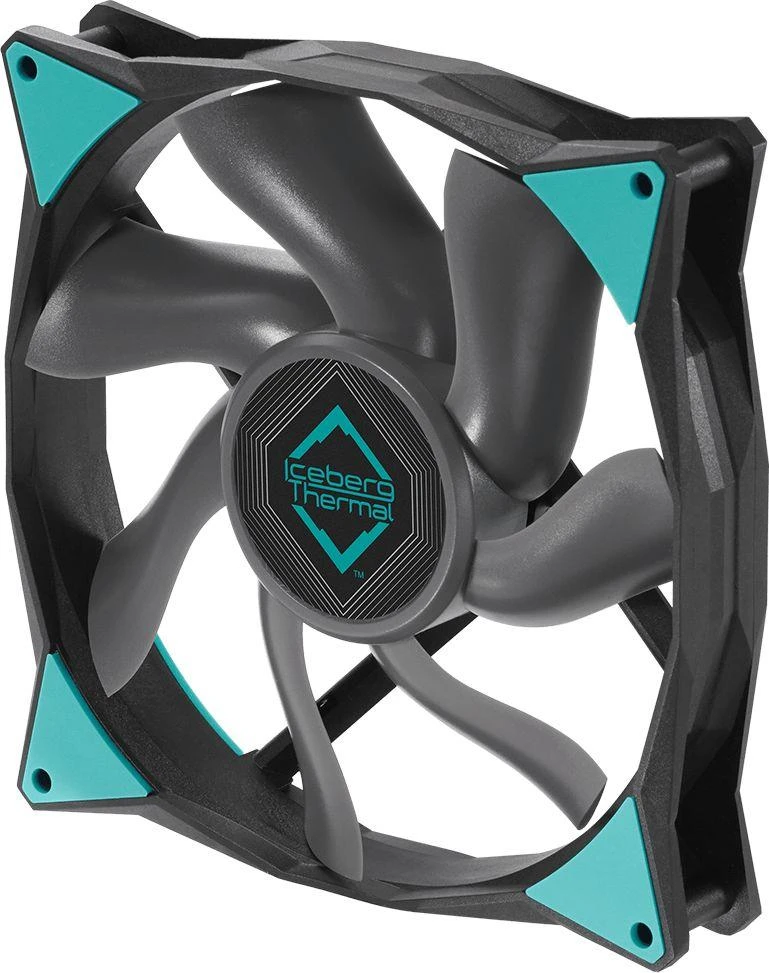 IceGALE Xtra 140 mm ventiliatorius su turkio spalvos detalėmis
