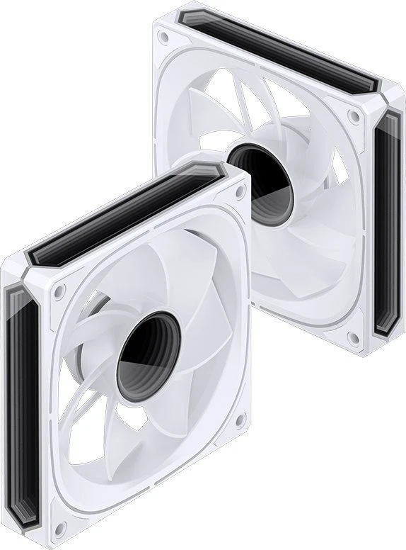 Jonsbo FR-505 ARGB Reverse Blade PWM korpuso ventiliatorius, 120mm – baltos spalvos