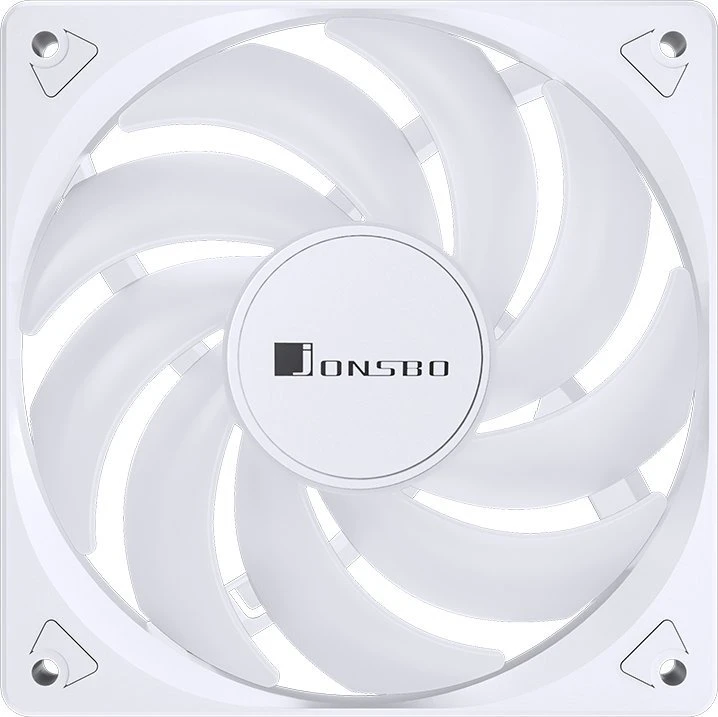Jonsbo SL-120C RGB korpuso ventiliatorius, 3-Pin, 120mm – baltos spalvos