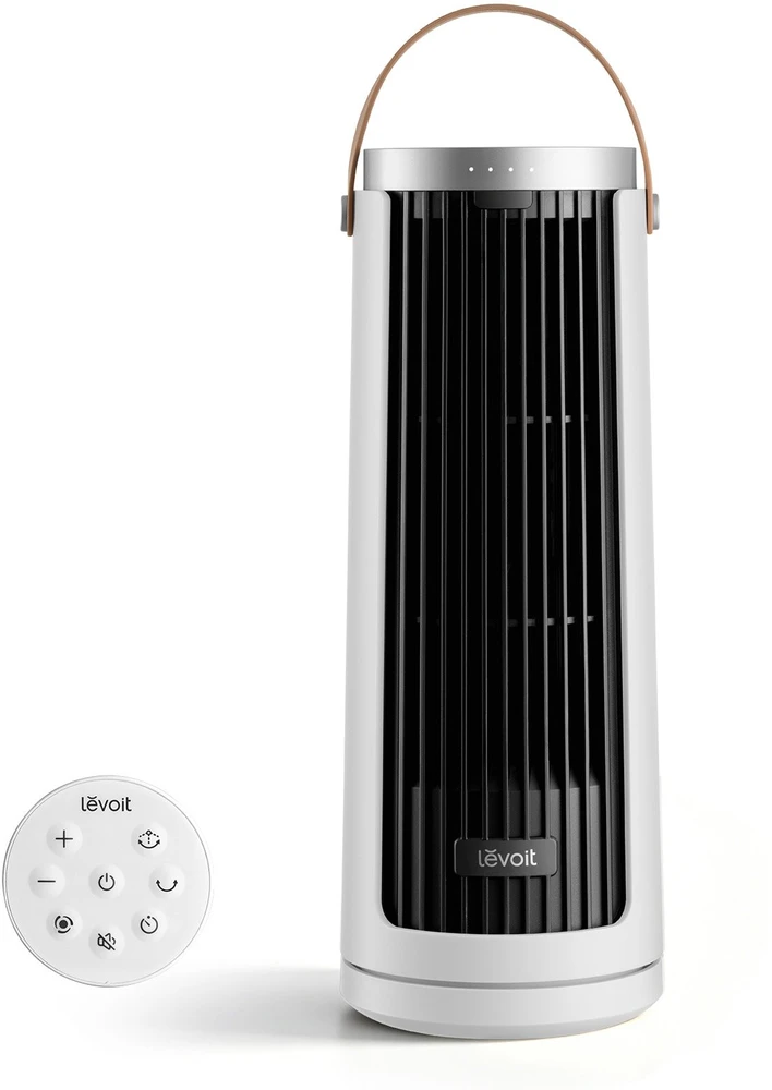 Levoit Windi Mini Plus - nešiojamas baterinis ventiliatorius, baltas