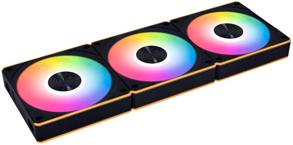 Lian Li UNI FAN CL Wireless Reverse korpuso ventiliatorius, 3er-Pack – 120mm, juodos spalvos