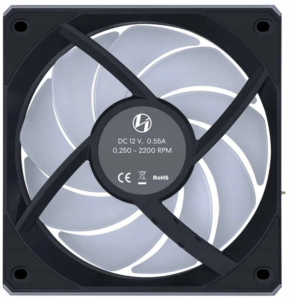 Lian Li UNI FAN CL Wireless korpuso ventiliatorius, 3er-Pack – 120mm, juodos spalvos
