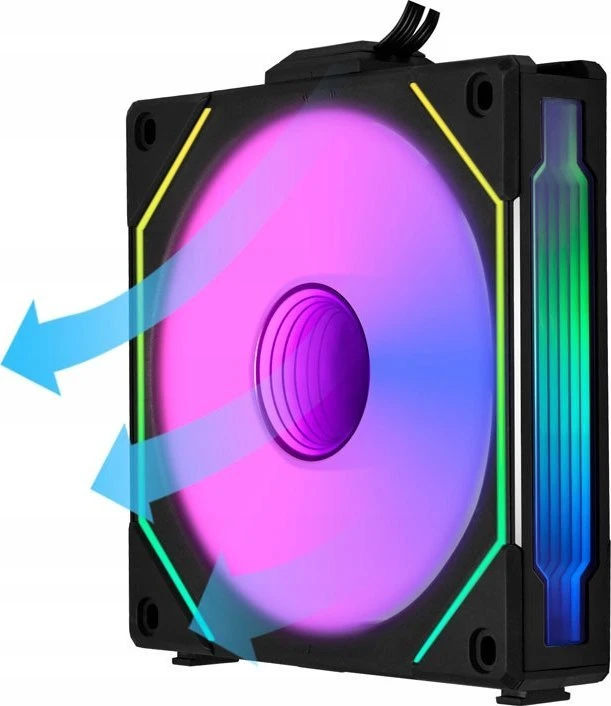 Lian Li UNI FAN SL-INF 120 ARGB Reverse Blade PWM korpuso ventiliatorius- 120mm, juodos spalvos