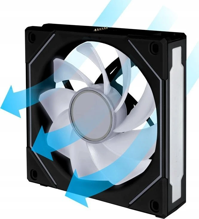 Lian Li UNI FAN SL-INF 120 ARGB Reverse Blade PWM korpuso ventiliatorius- 120mm, juodos spalvos