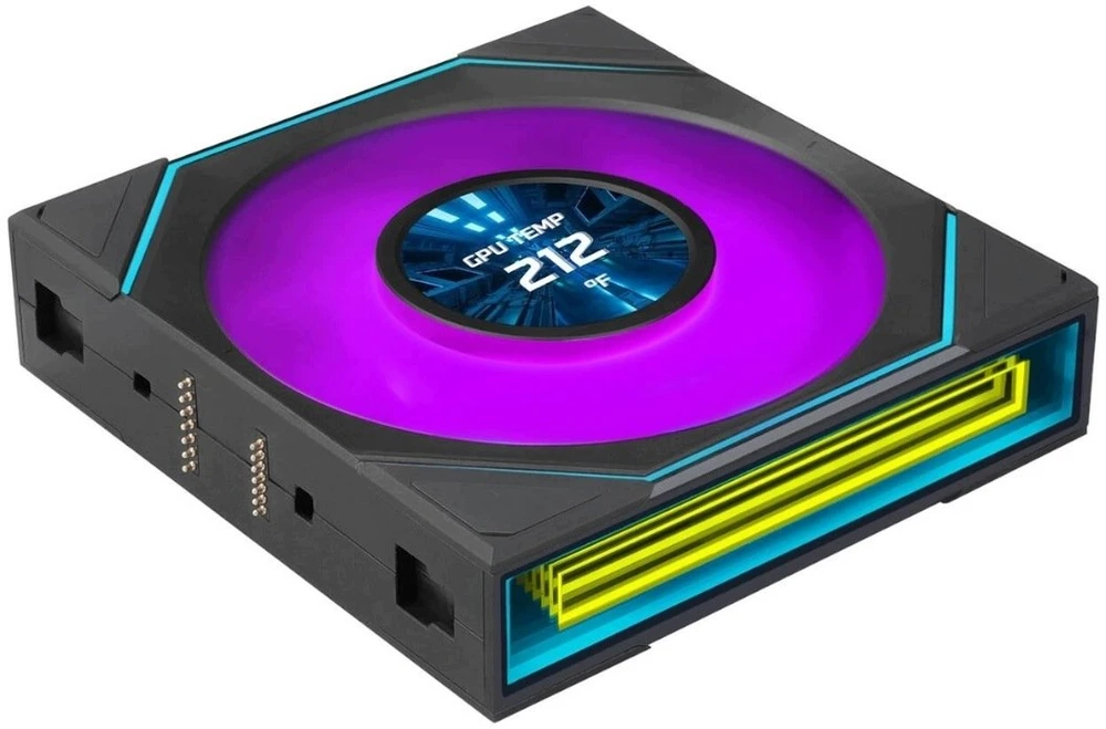 Lian Li UNI FAN SL-INF LCD FLEX belaidis ventiliatorius, ARGB ir LCD Ø 120 mm, juodas