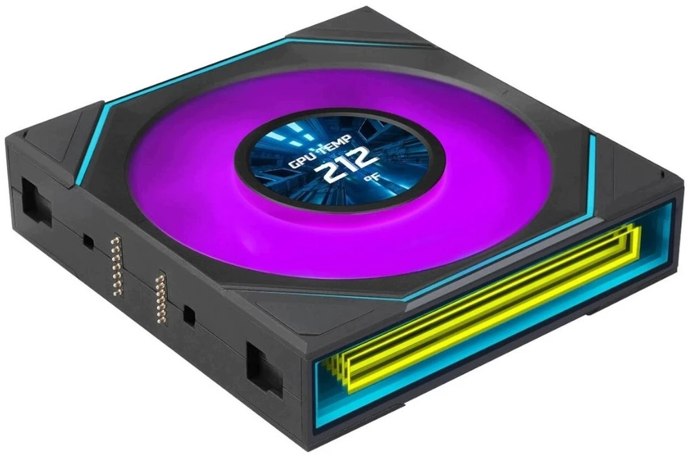 Lian Li UNI FAN SL-INF LCD FLEX belaidis ventiliatorius, ARGB ir LCD · atvirkštinės mentės, 120 mm, juodas