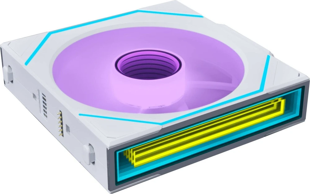 Lian Li UNI FAN SL-INF Wireless korpuso ventiliatorius, ARGB, PWM – 3er-Pack, su valdikliu Reverse-Blade, 120mm, baltos spalvos