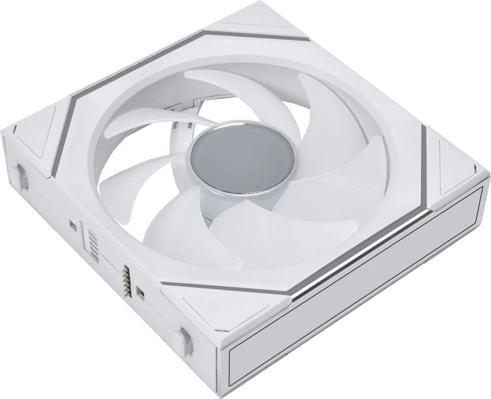 Lian Li UNI FAN SL-INF Wireless korpuso ventiliatorius, ARGB, PWM – 3er-Pack, su valdikliu Reverse-Blade, 120mm, baltos spalvos