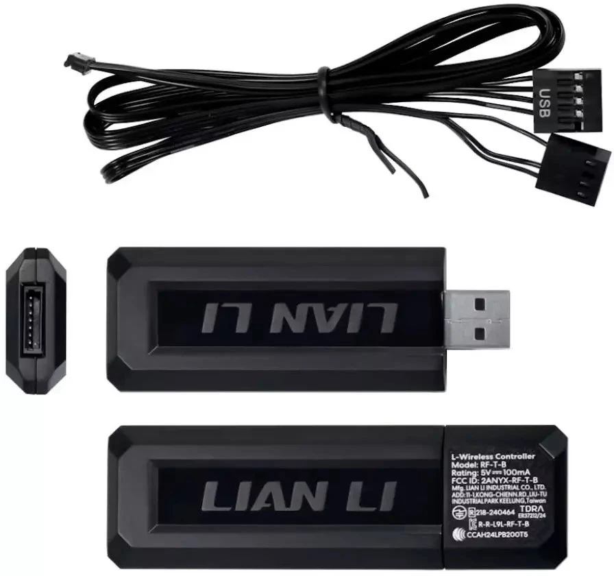 Lian Li UNI FAN SL-INF Wireless korpuso ventiliatorius, ARGB, PWM – 3er-Pack, su valdikliu 120mm, juodos spalvos