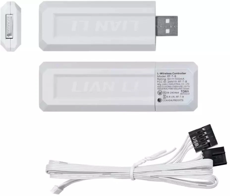 Lian Li UNI FAN SL-INF Wireless korpuso ventiliatorius, ARGB, PWM – 3er-Pack, su valdikliu 120mm, baltos spalvos