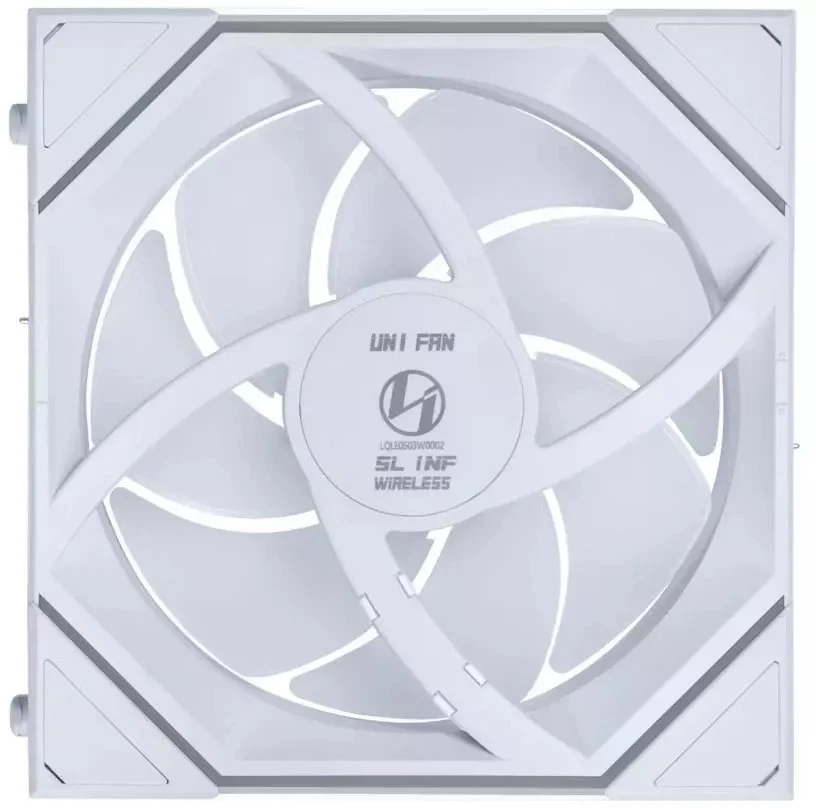 Lian Li UNI FAN SL-INF Wireless korpuso ventiliatorius, ARGB, PWM – 3er-Pack, su valdikliu 120mm, baltos spalvos