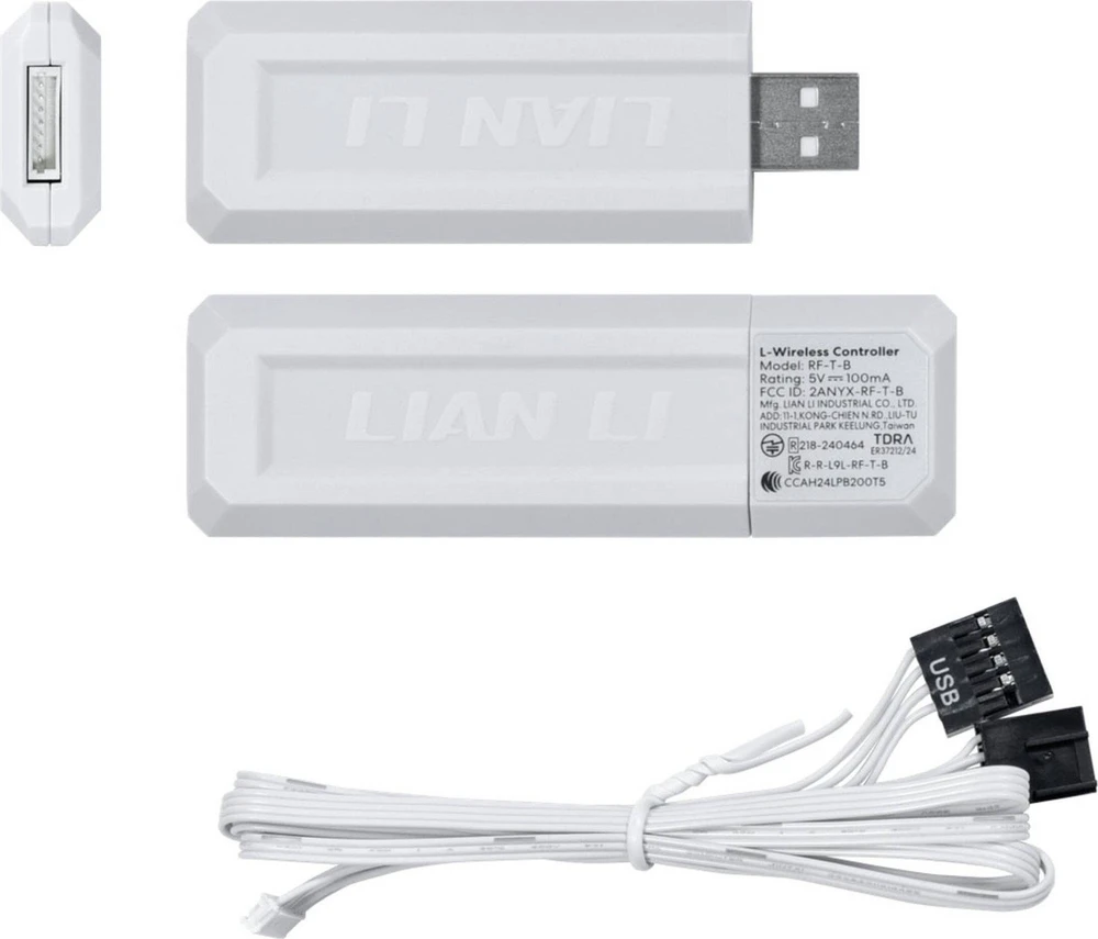 Lian Li UNI FAN SL-INF Wireless korpuso ventiliatorius, ARGB, PWM – 3er-Pack, su valdikliu Reverse-Blade, 120mm, baltos spalvos