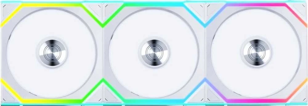 Lian Li UNI FAN SL Wireless ARGB PWM korpuso ventiliatorius, 3er-Pack su valdikliu- 120 mm, baltos spalvos