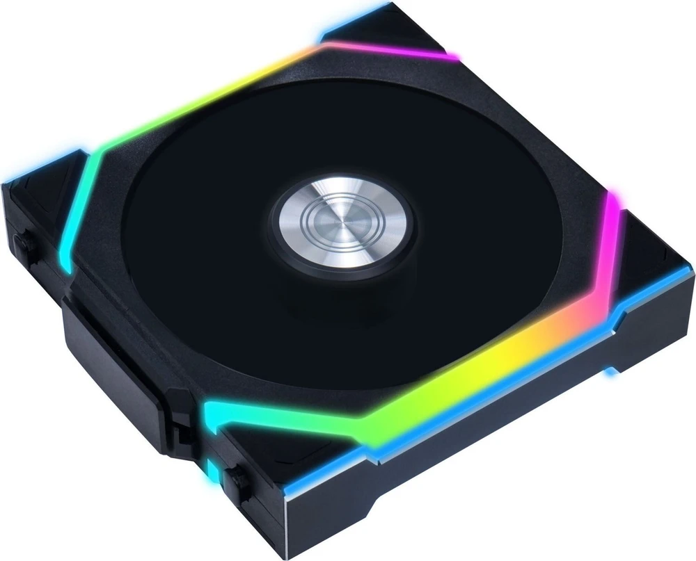 Lian Li UNI FAN SL Wireless ARGB PWM korpuso ventiliatorius, 3er-Pack su valdikliu- Reverse Blade, 120 mm, juodos spalvos