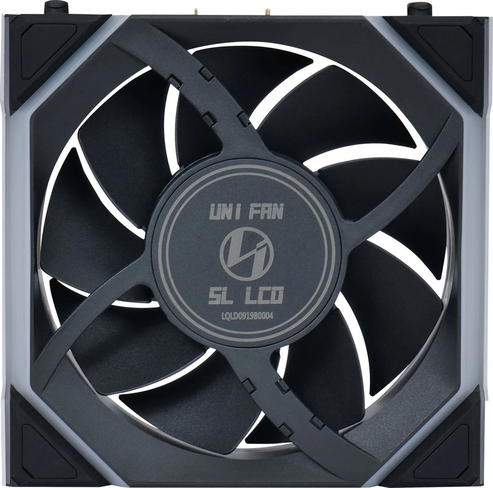 Lian Li UNI FAN SL Wireless LCD korpuso ventiliatorius, ARGB, PWM, 3er-Pack su valdikliu- 120 mm, juodos spalvos