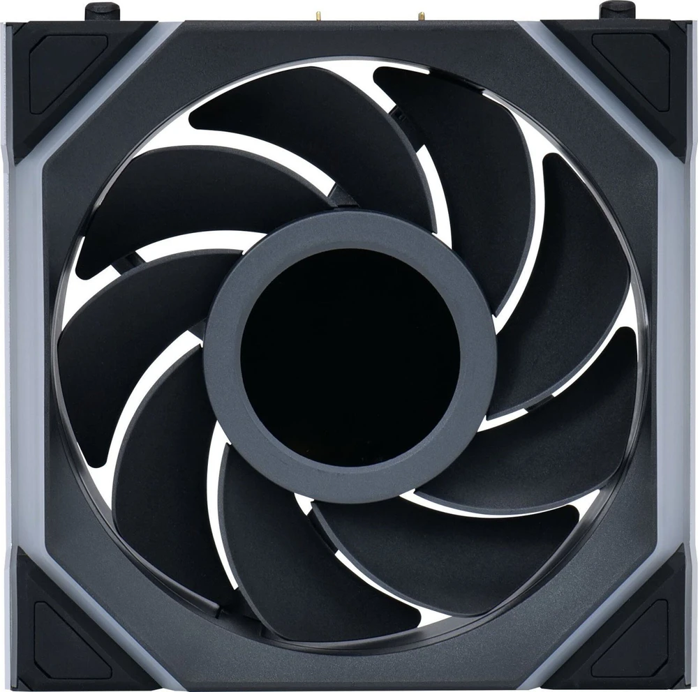 Lian Li UNI FAN SL Wireless LCD korpuso ventiliatorius, ARGB, PWM – Reverse Blade, 120 mm, juodos spalvos